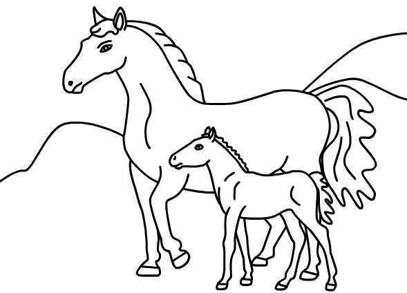 faked out horse coloring pages - photo #35