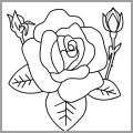flower coloring page