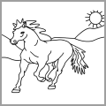 horse coloring